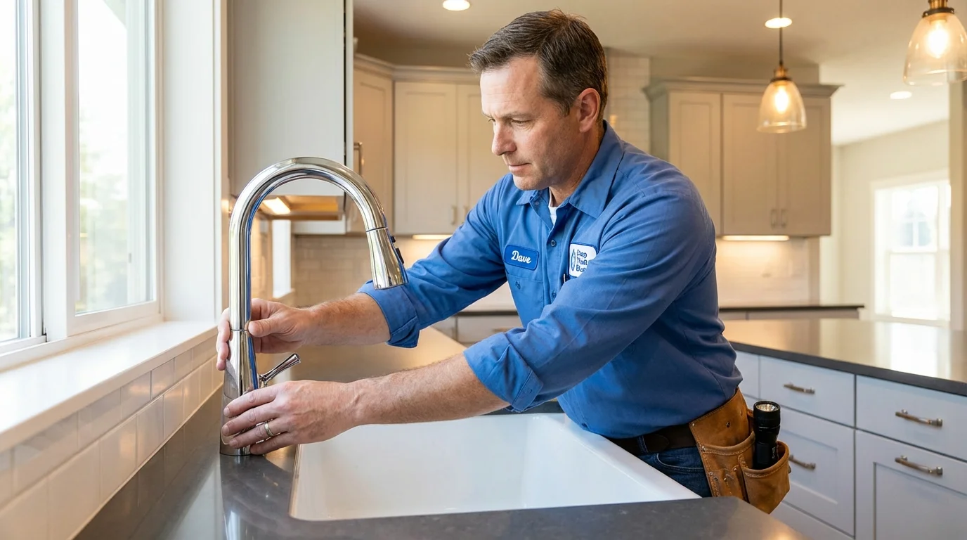 Kitchen faucet installation by Johns Plumbing LLC in Cowpens